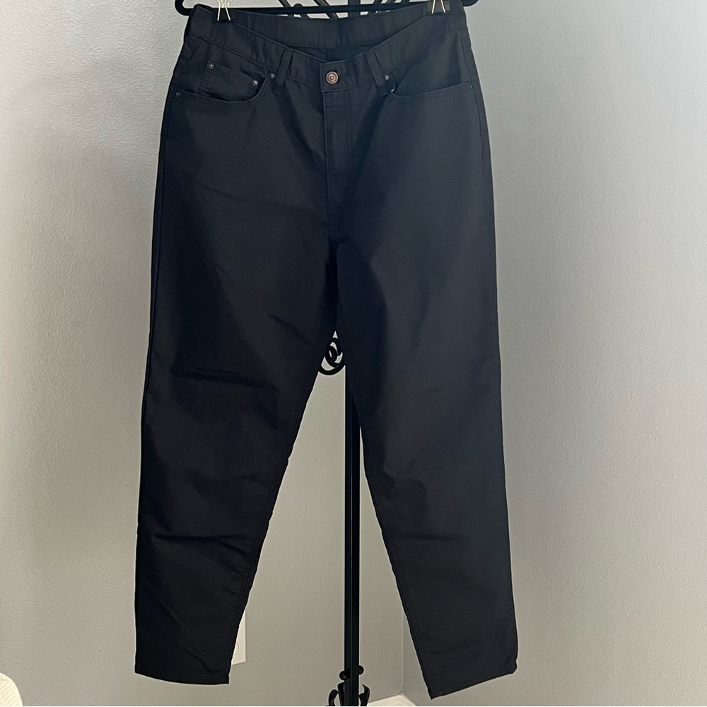 Levi's High-Waisted Mom Jeans Women's 32x30 Black Denim Relaxed Tapered